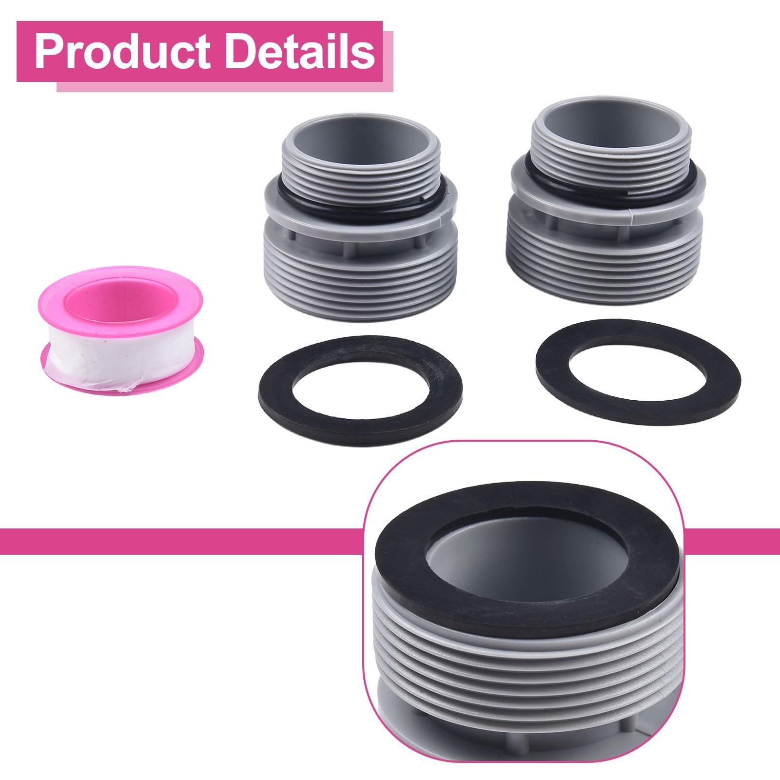 Reliable and Easy to Use 40mm to 1 12 Filter Hose Conversion Kit for Pools