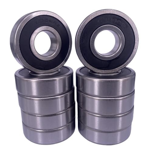 10 PCS 6304-2RS 20x52x15mm Ball Bearing Double Rubber Seal Bearings