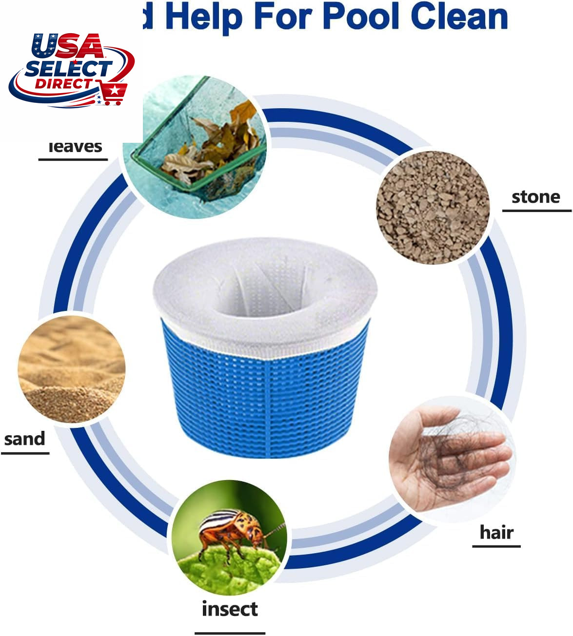 100 Pack Pool Skimmer Socks for Filters and Hot Tub Accessories
