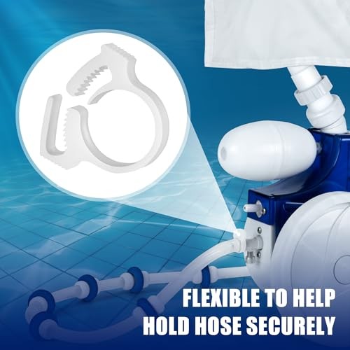 6 PCS Sweep Hose Attachment Clamp Clasp Replacement Pool Hose