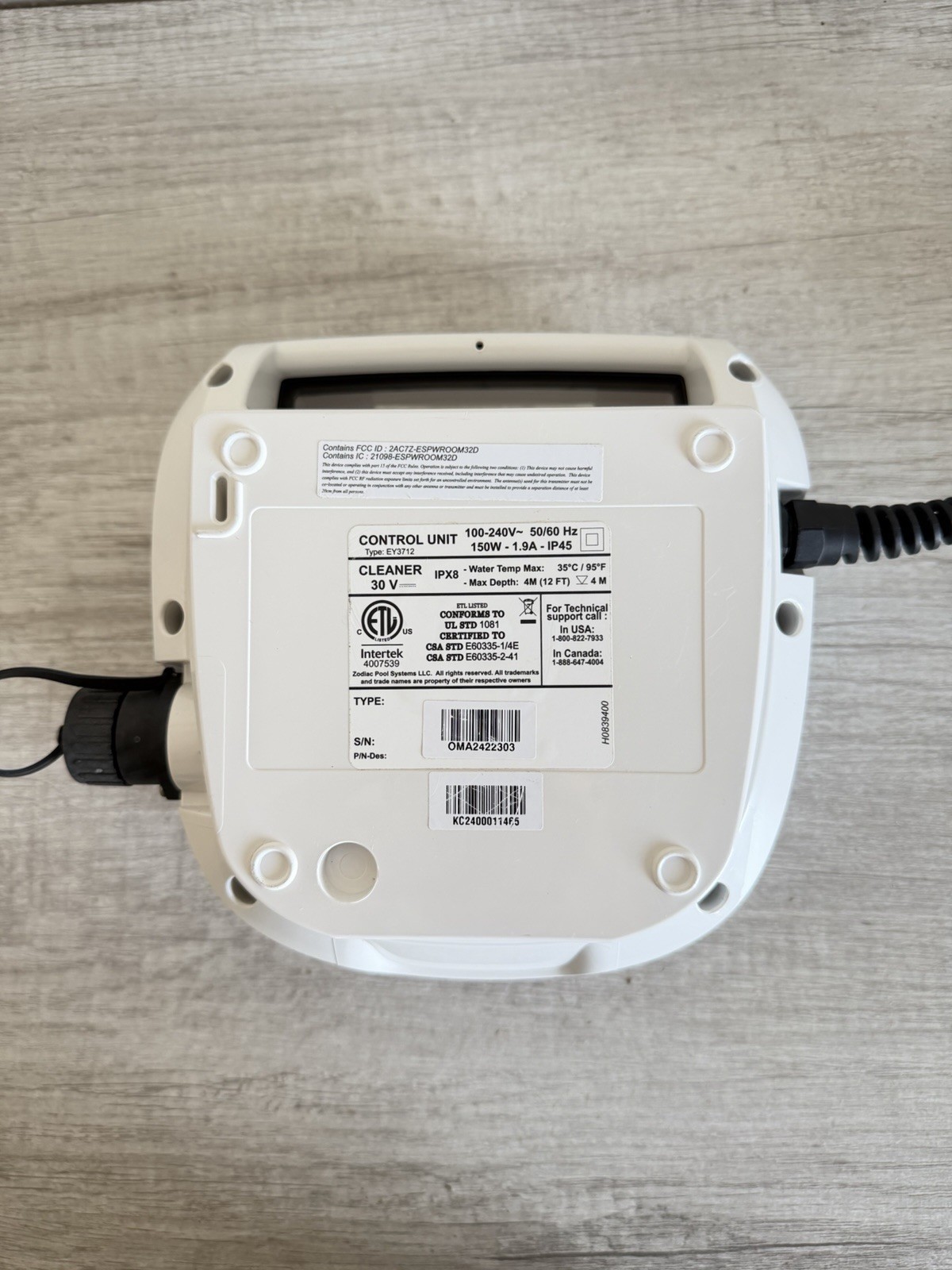 Polaris Robotic Pool Cleaner Control Unit EY3712 FOR PARTS OR REPAIR
