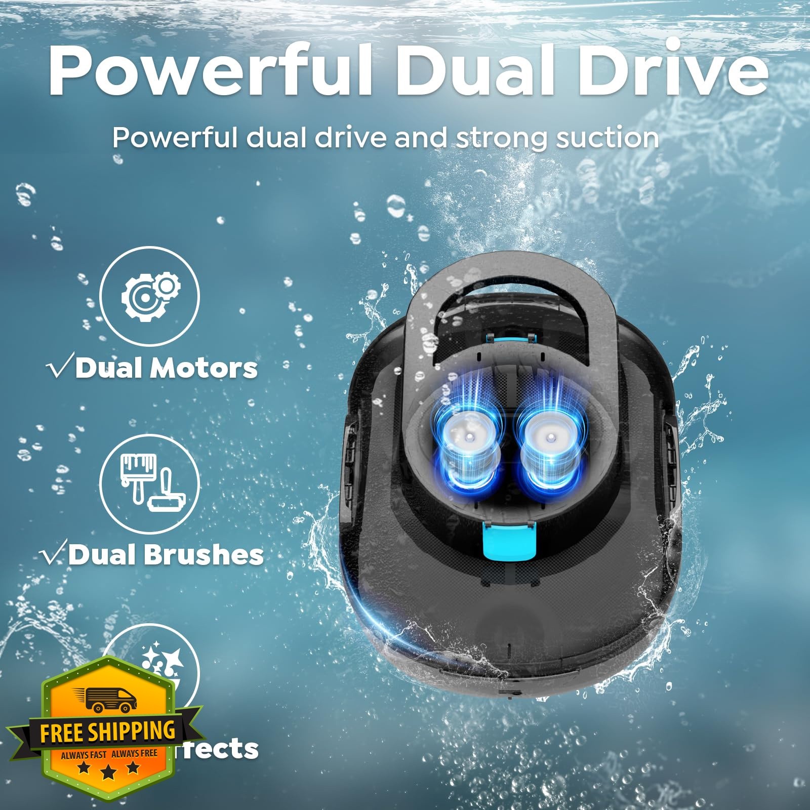 BRINBO S1 Pro Robotic Pool Cleaner Graphite Gray