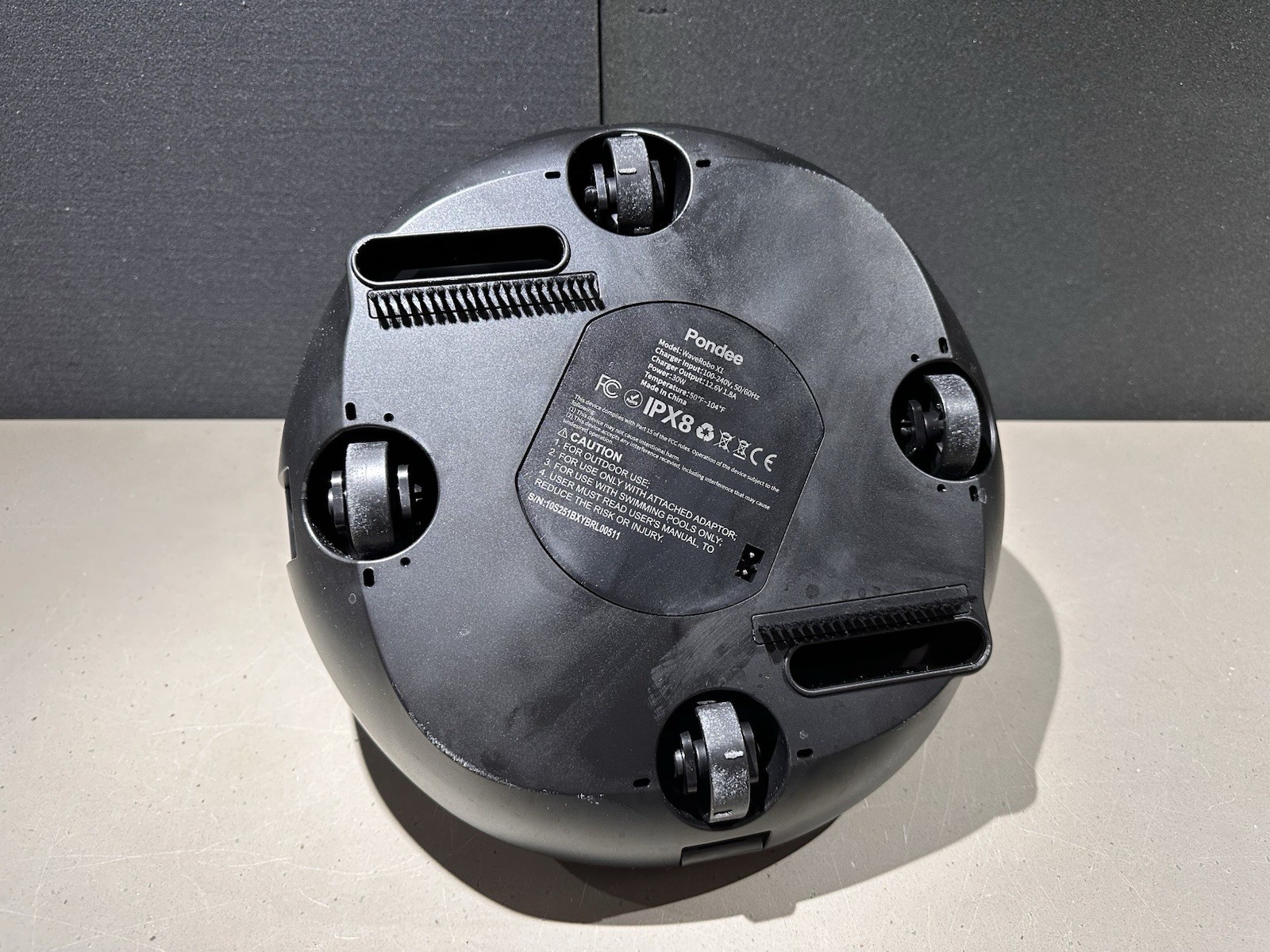 Pondee X1 Robotic Pool Vacuum Cordless Pool Cleaner with 120 Mins Runtime