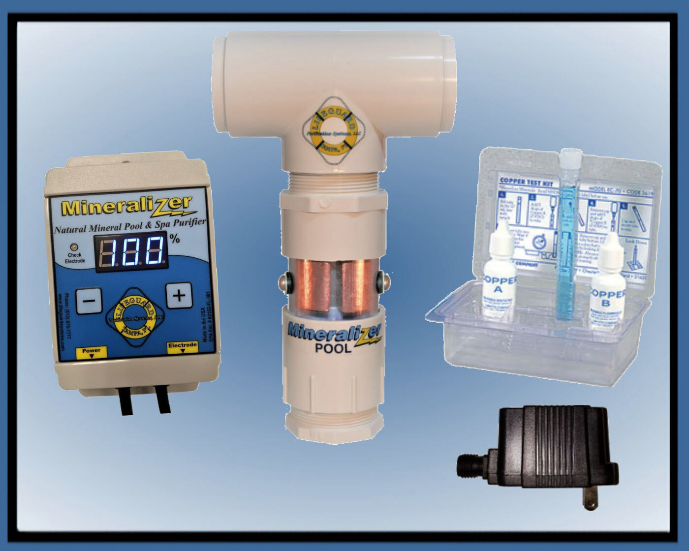 Mineralizer M640 Copper/Silver Ionization System, In-line, For Pools to 40K Gal