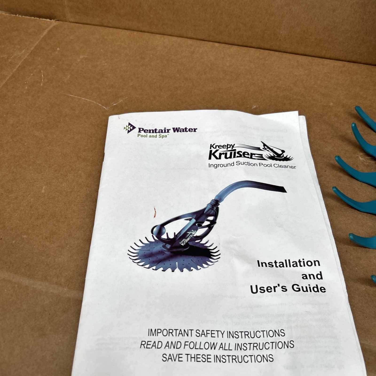 Pentair K60400 Kreepy Krauly Kruiser Automatic In-Ground Pool Cleaner Suction