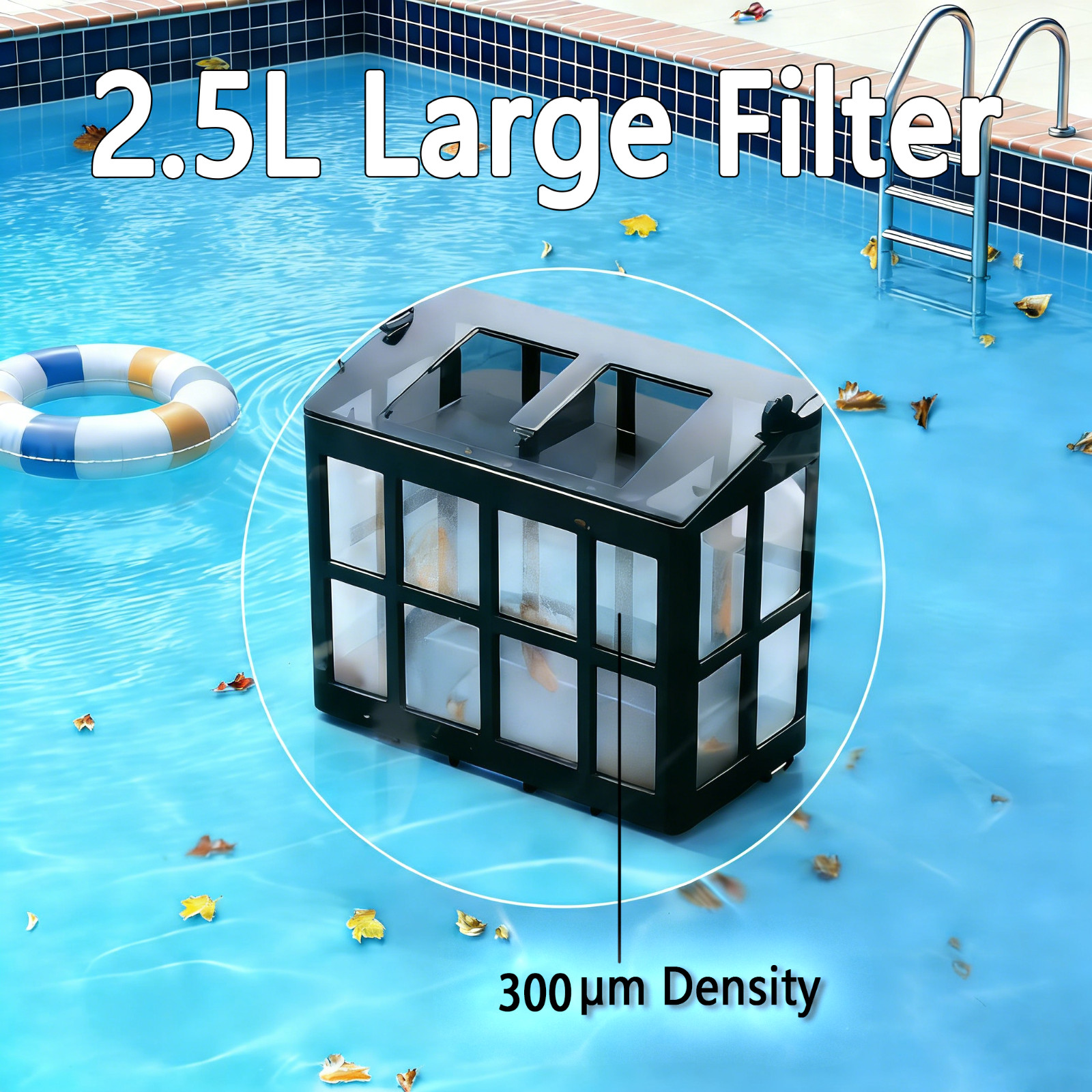 SAT Series Robotic Pool Cleaner, 7800mAh Battery, 180 Mins, Self-Parking, 200m²