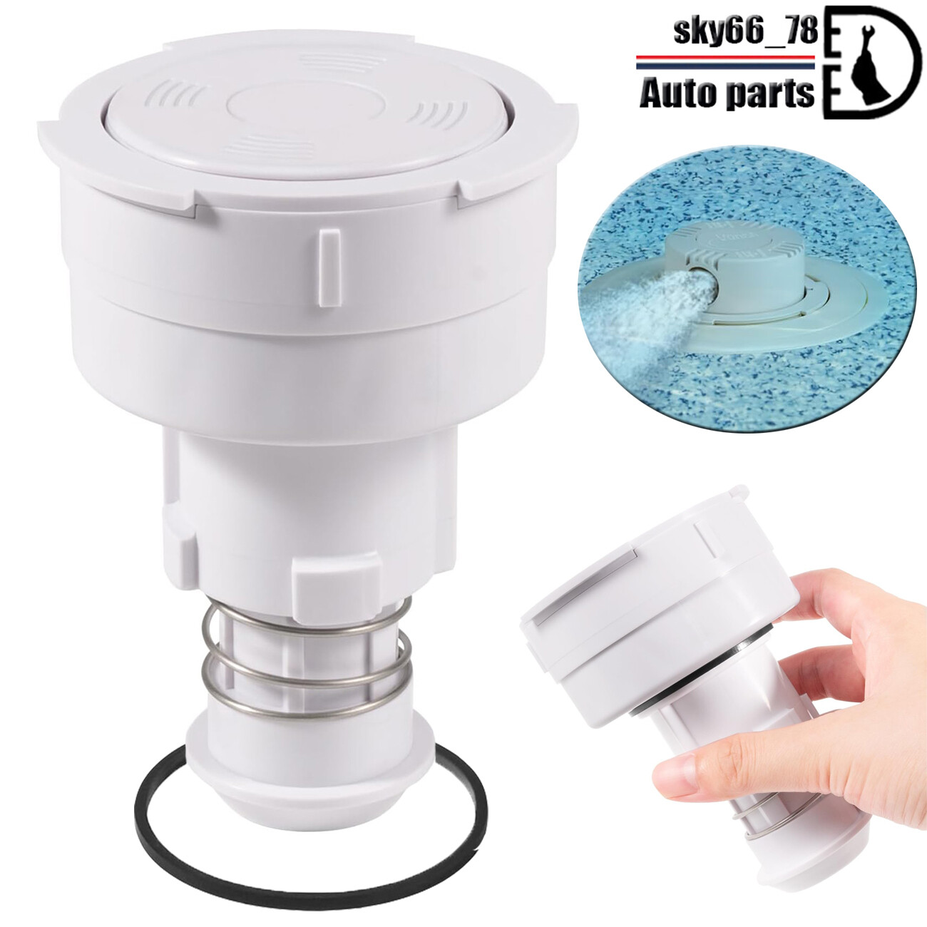 Rotating PopUp Head Nozzel Replacement for PCC2000 in-Floor Cleaning System