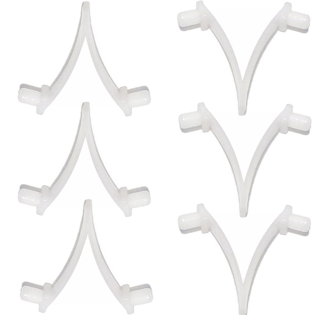 6 Pack Pool Pole Butterfly Clips Replacement for Skimmer Brush Vacuum Head