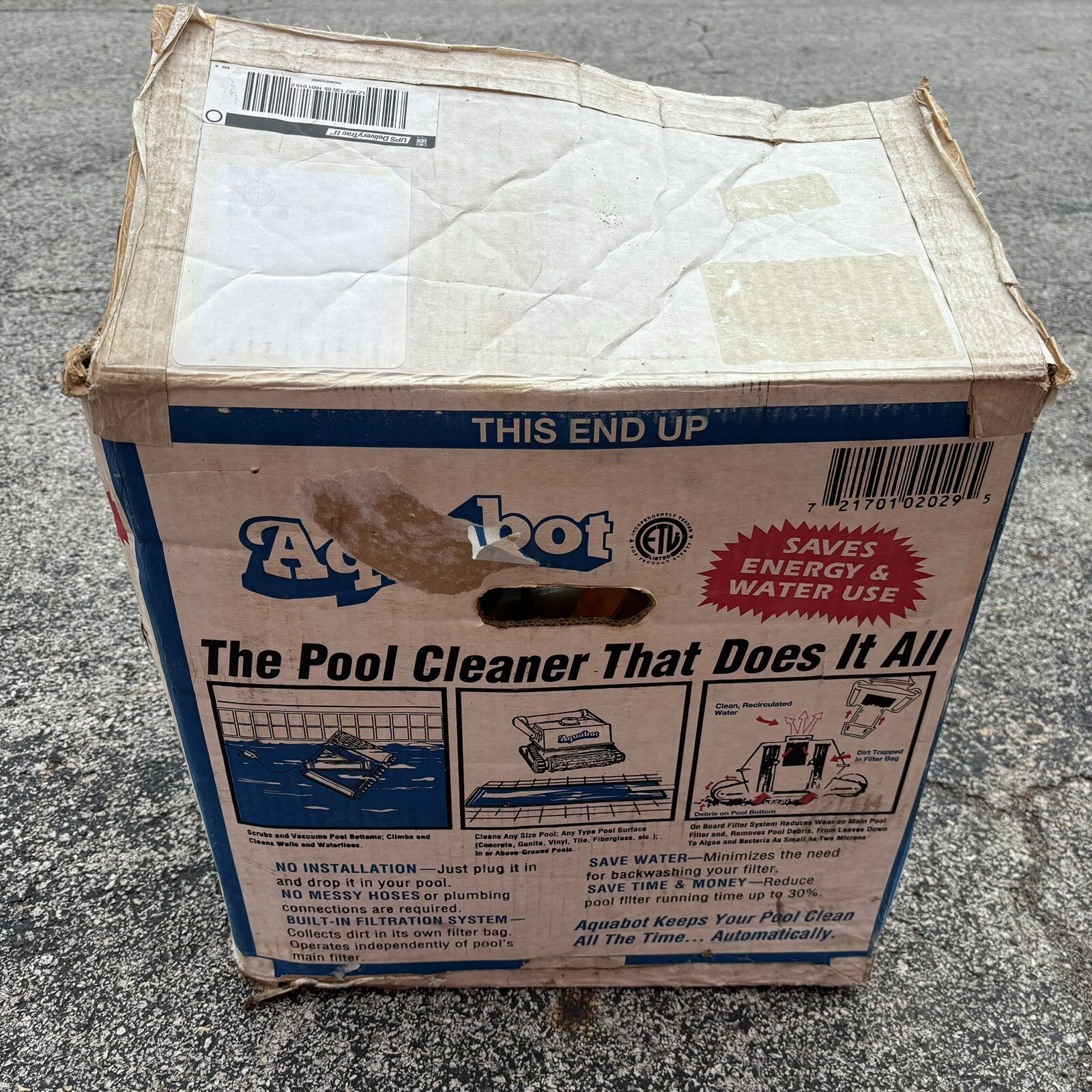 AquaBot Aqua Classic Turbo Pool Cleaner – Working Unit W Power Supply + Hose +