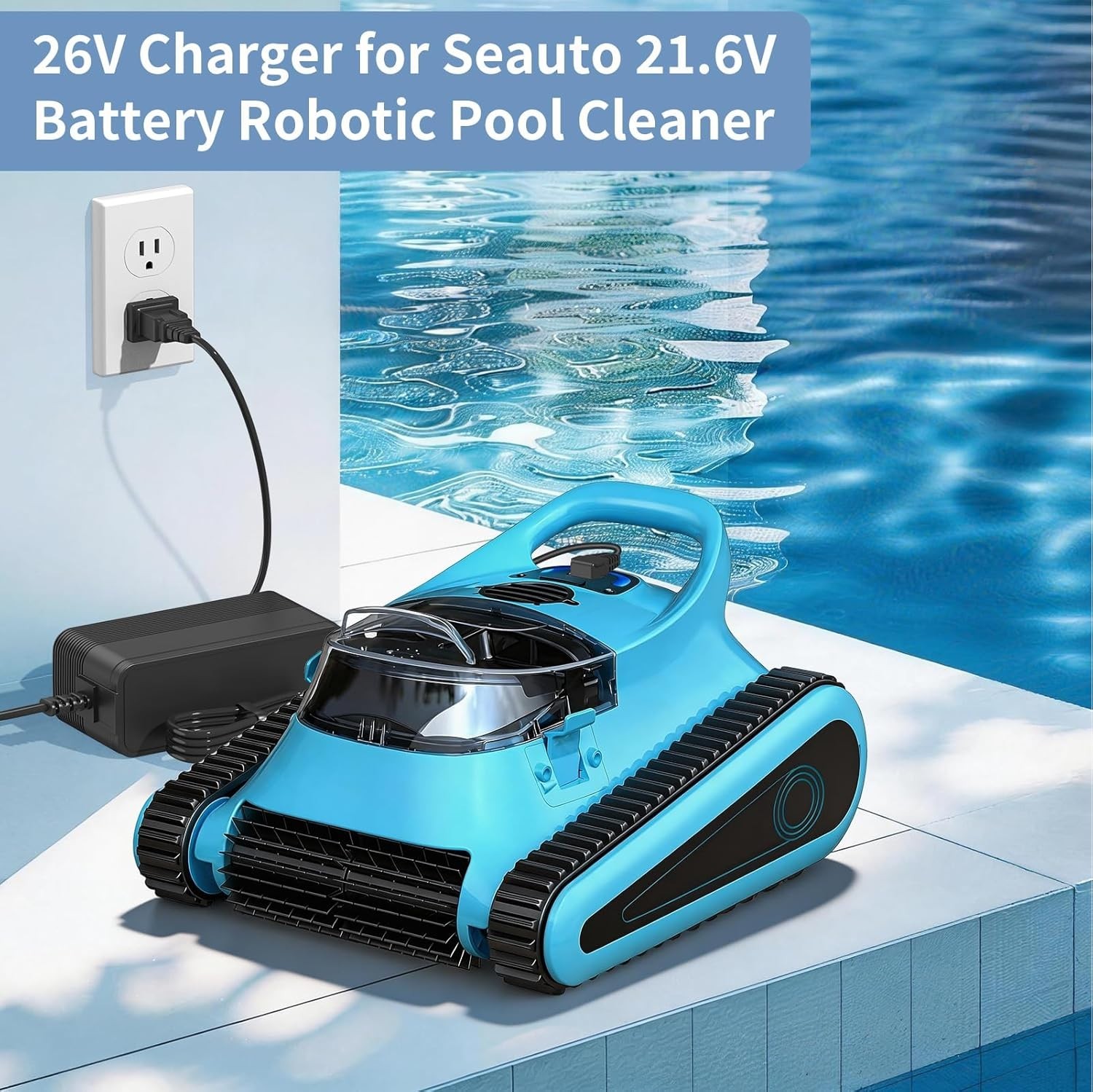 26V Charger for 21.6V Battery Pool Cleaner Compatible with Seauto Crab CR and…
