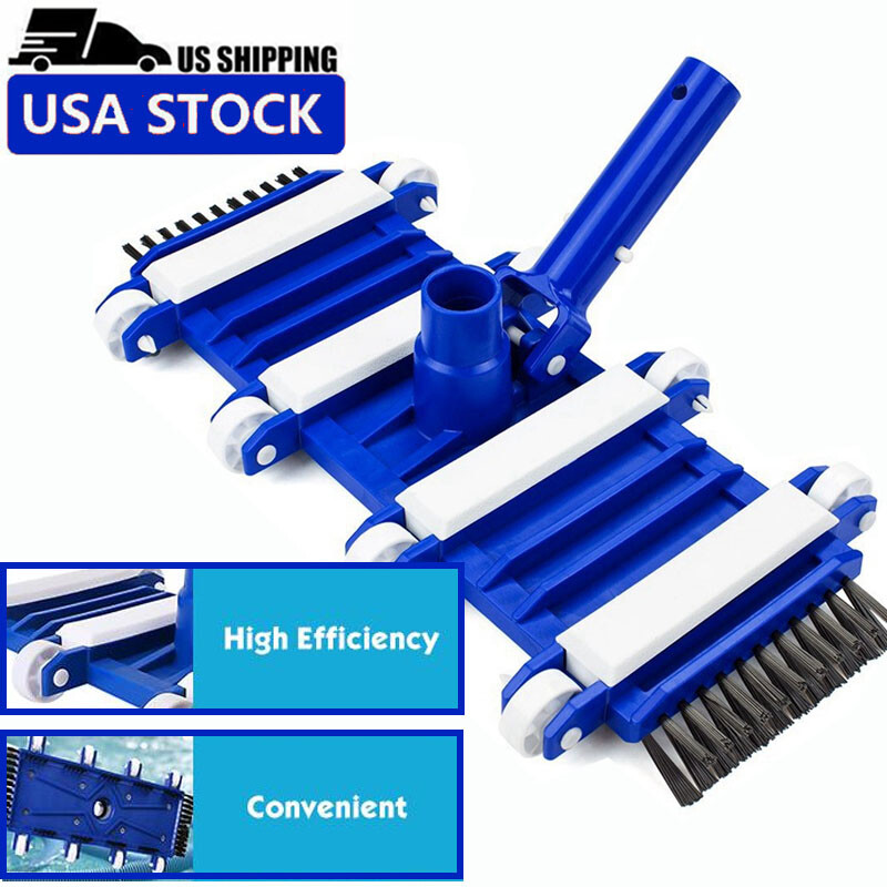 Swimming Pool Vacuum Head 14&Prime; Brushes Above Ground Sweeper Spa Cleaner Brush