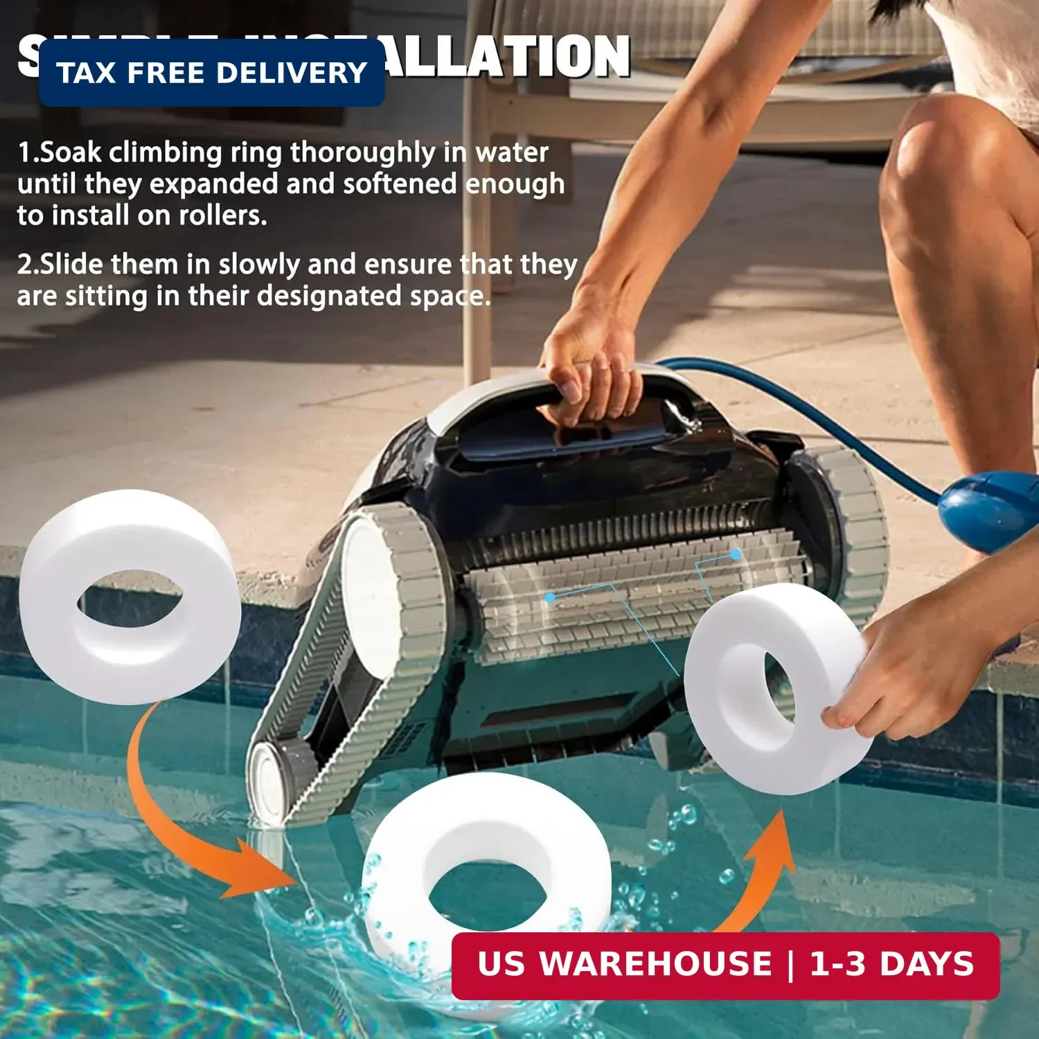 Climbing Foam Ring Replacement for Dolphin Robotic Pool Cleaner Compatible with