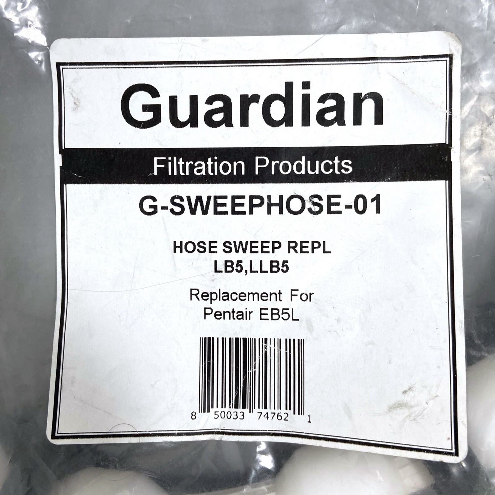 Guardian Pool Sweep Hose G-SWEEPHOSE-01 Replacement for Pentair EB5L **NEW**