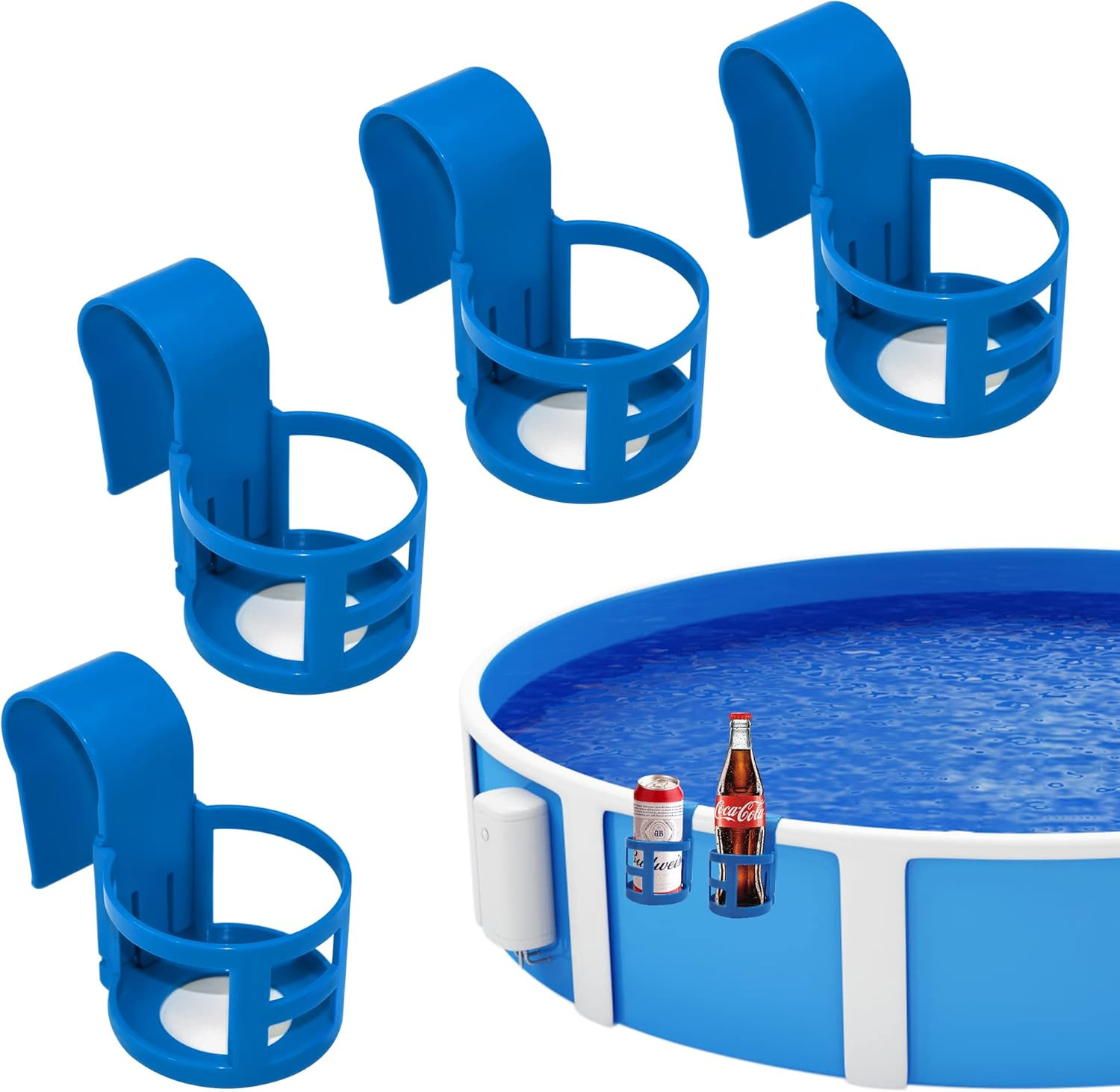 Poolside Cup Holder for above Ground Pools, Pool Drink Holders for Party ONLY FI