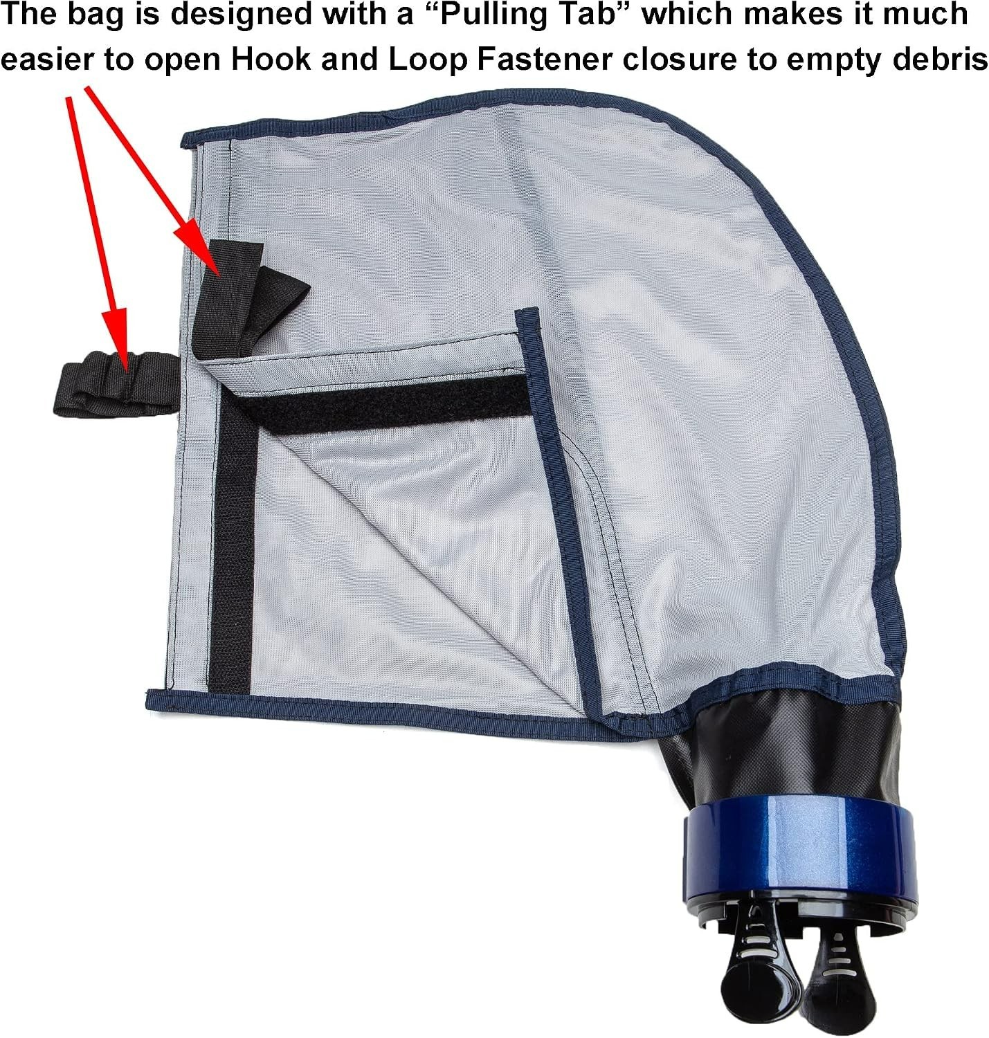 Upgrade Your Pool Cleaning: 5L Hook & Loop Fastener SuperBag for Efficient Use