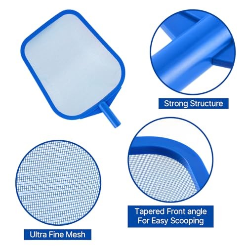 Pool Net – Pool Skimmer Net with 5 Section Detachable B – Pool Rake with Pole