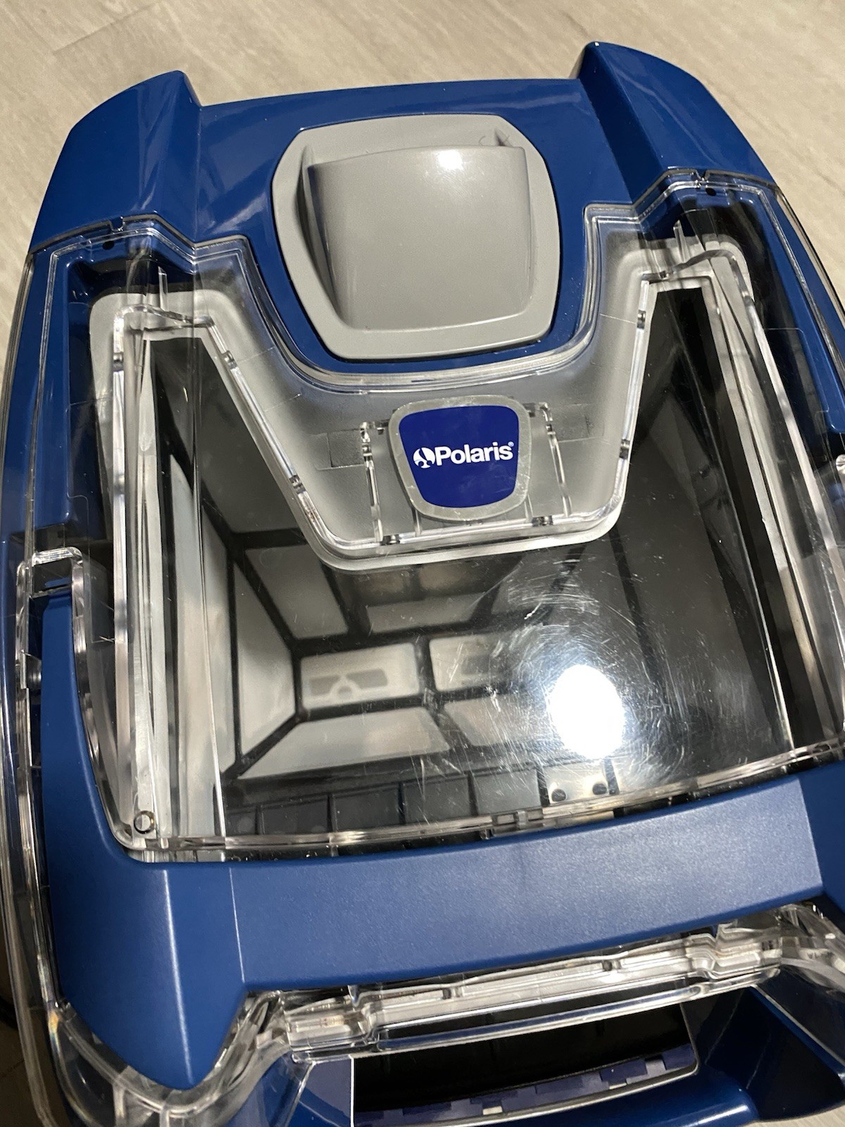 Polaris Robotic Pool Cleaner Blue Gray Plastic with Power Supply and Cable