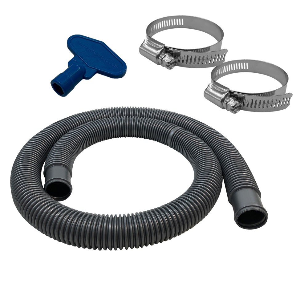 Puri Tech Durable Pool Filter Hose, Above Ground, 2 Hose Clamps, 1.5 in x 6 ft