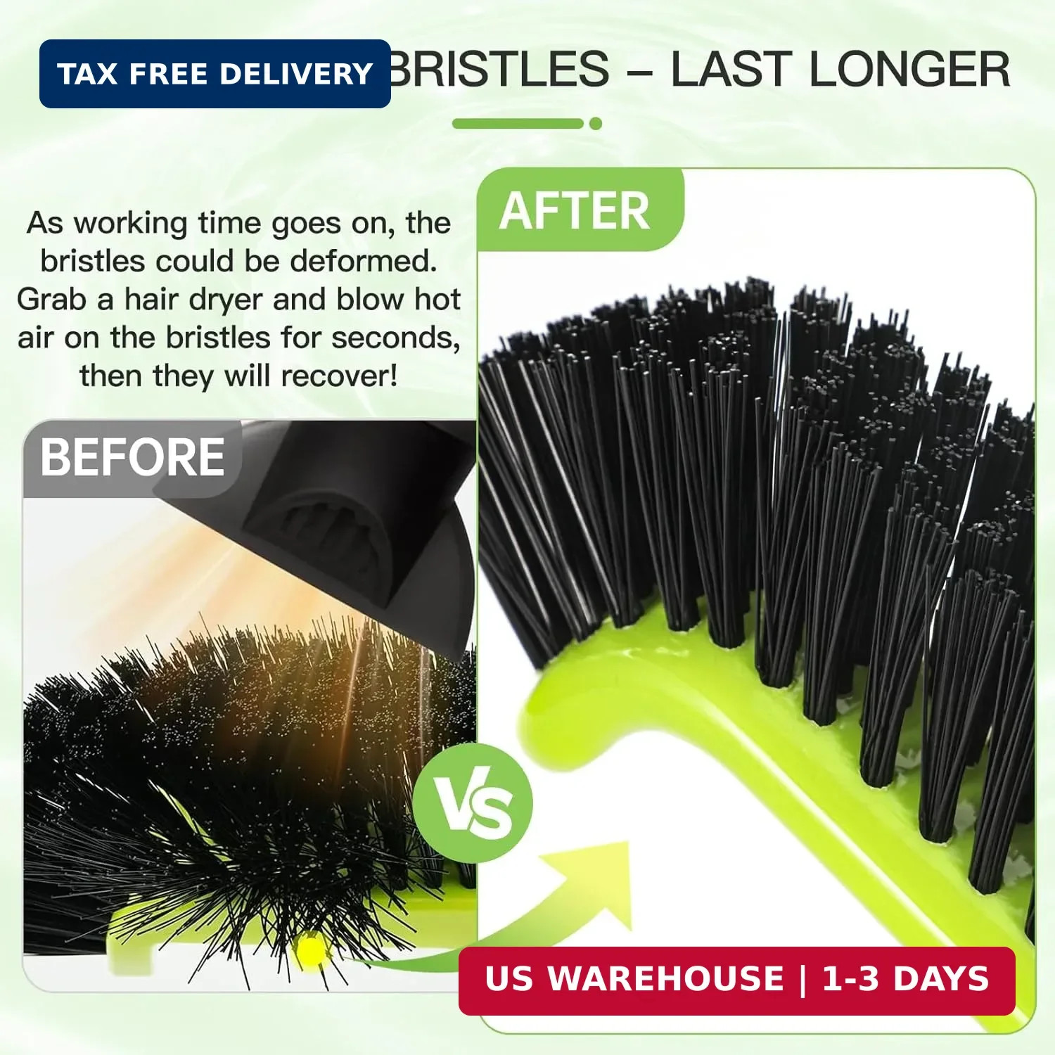 Pool Brush Head Nylon Bristles Curved Pool Scrub Brush for Walls Floors