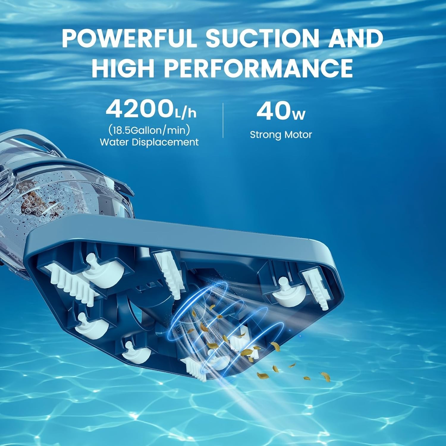 Cordless Handheld Pool Vacuum with Fast Charging & Dual-Purpose Head – PC10 Pro