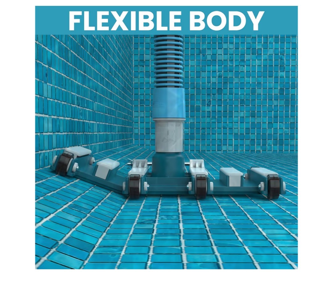 14&Prime; Professional Pool Vacuum Head With Wheels For Inground & Above Ground Pools