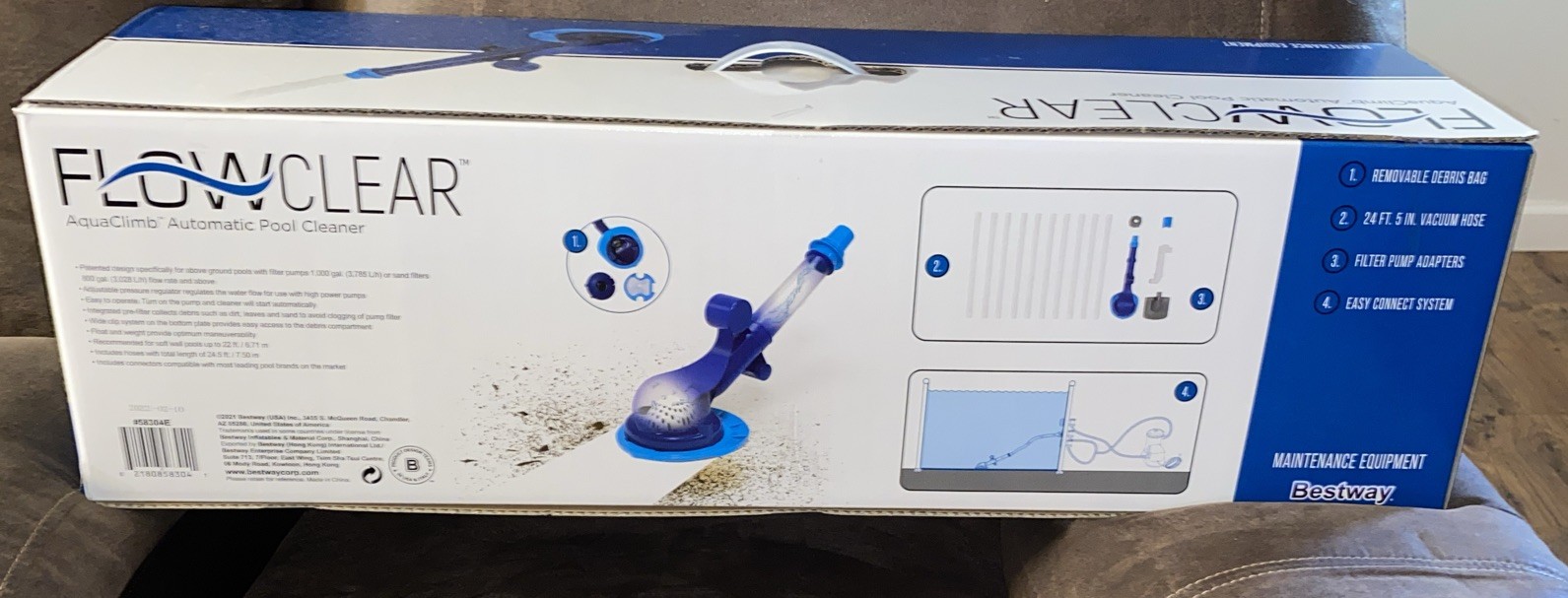 BESTWAY FLOWCLEAR AQUACLIMB AUTOMATIC WATER-POWERED POOL CLEANING VACUUM