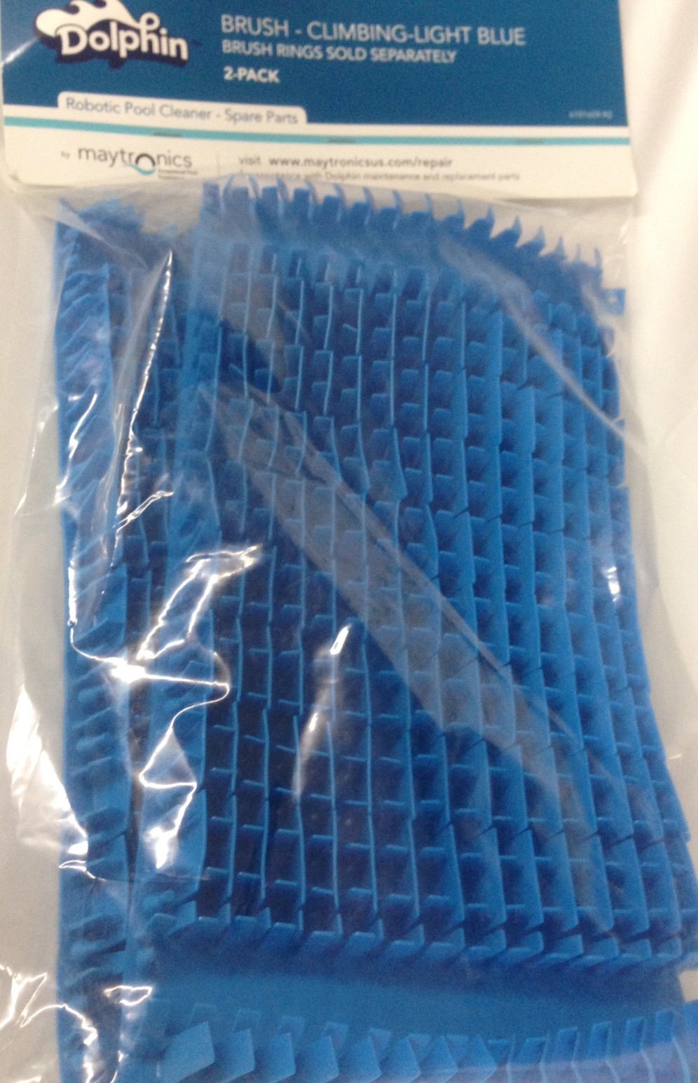 Dolphin Maytronics Genuine Nautilus Triton Climbing Brushes- Light Blue 2Pack