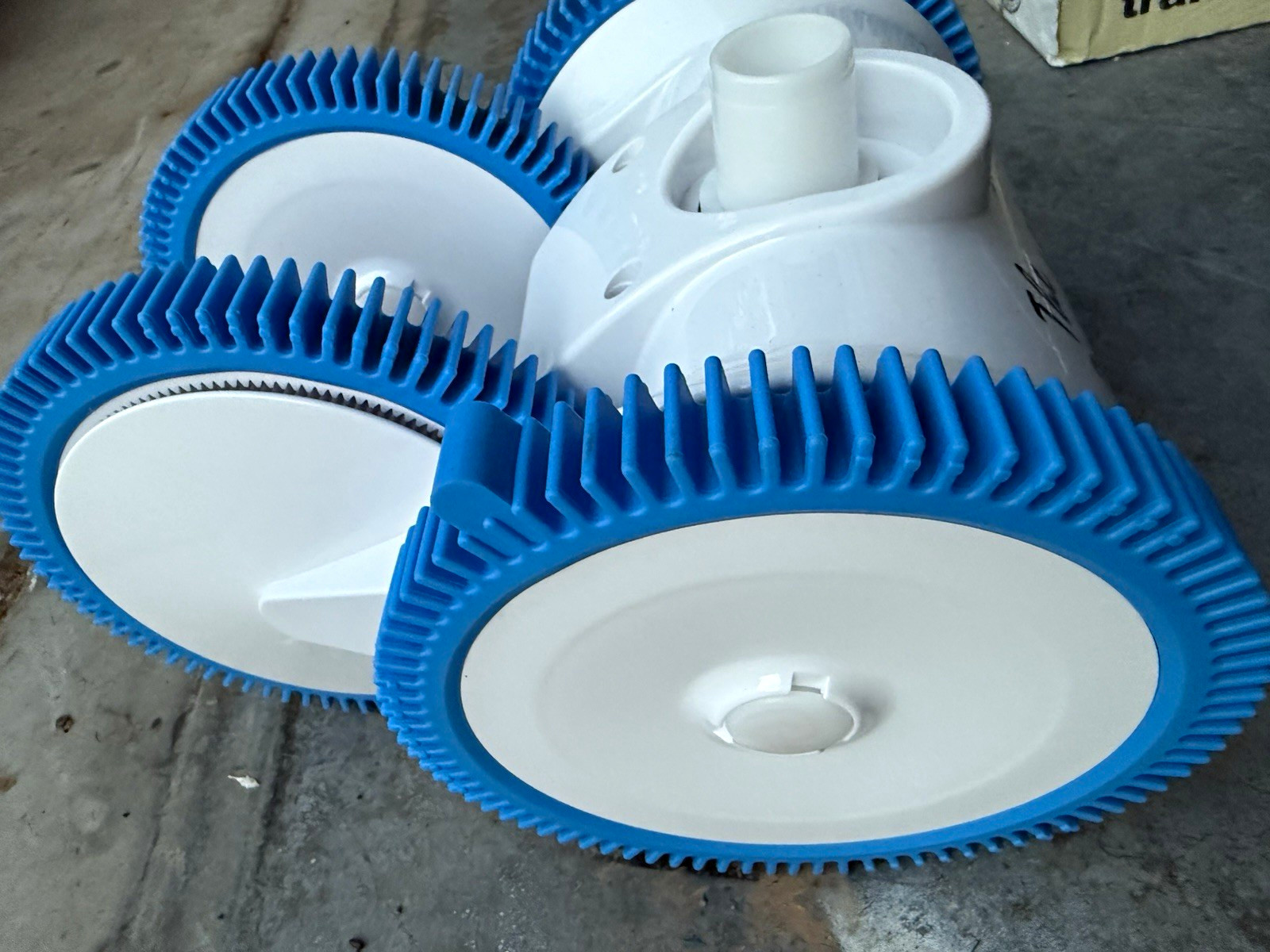 The PoolCleaner Automatic Suction Pool Cleaner for Floor, In-Ground, White/Blue