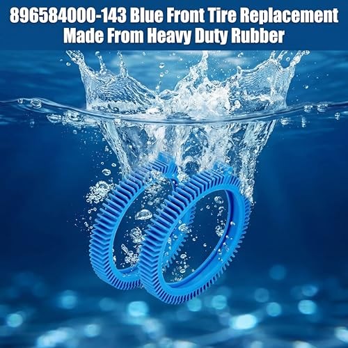 2 Pieces 896584000-143 Blue Front Tire Replacement for Pool Cleaners Durable