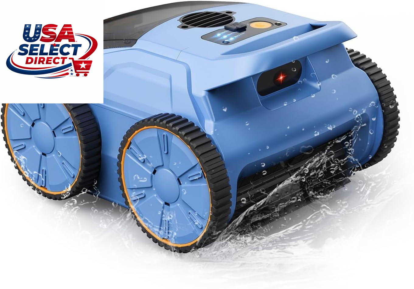 Cordless Robotic Pool Cleaner – 180 Mins Runtime, Self-Parking Vacuum