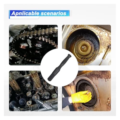Car Parts Washer Brush, Bullet Head Parts Cleaning Brush for Cleaning Car Black