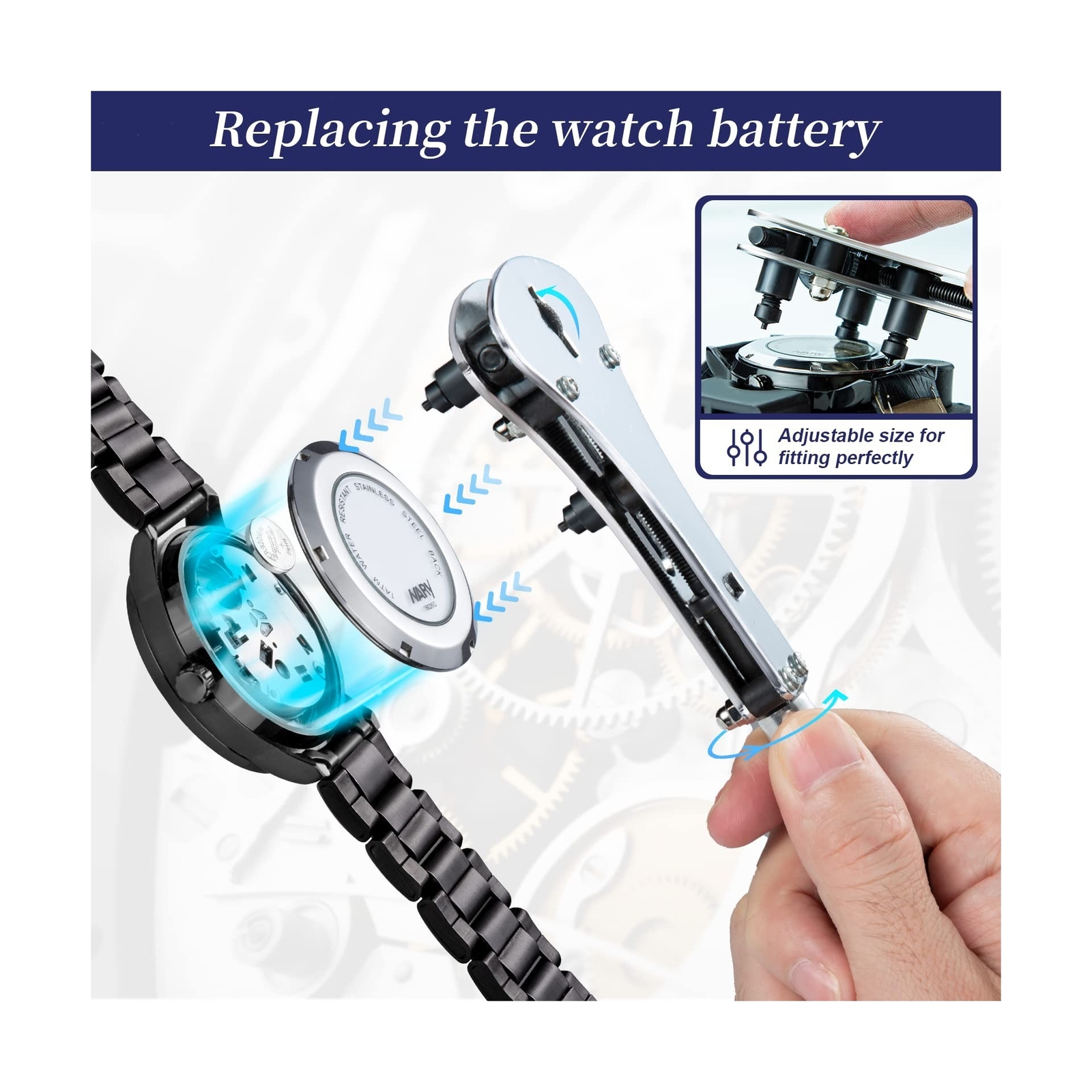Eventronic Watch Repair Kit, Professional Watch Battery Replacement Tool, Wat…