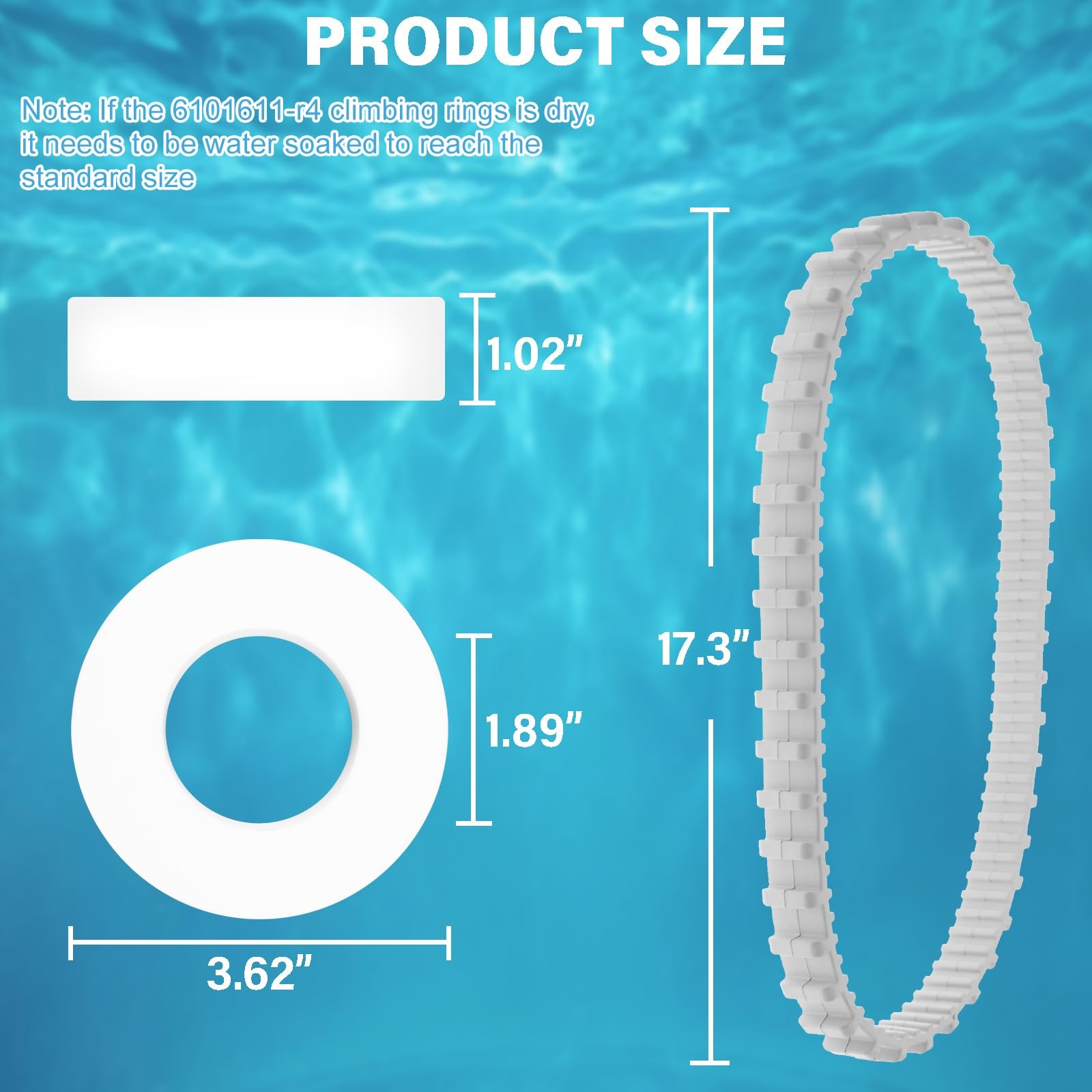 GVCVHVCV 9985006-r2 Track and Climbing Rings 6101611-r4 Replacement White