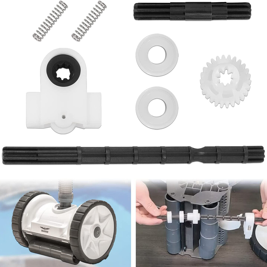 360289+360290 Right and Left Drive Axle Kit for Pentair Rebel Warrior Rebel Pool