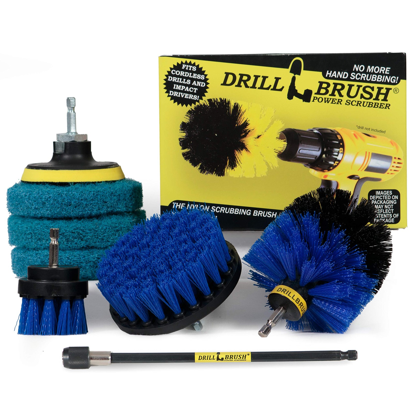 Drillbrush Cleaning Tools – Cordless Drill Accessories – Drill Brush Scrubber…