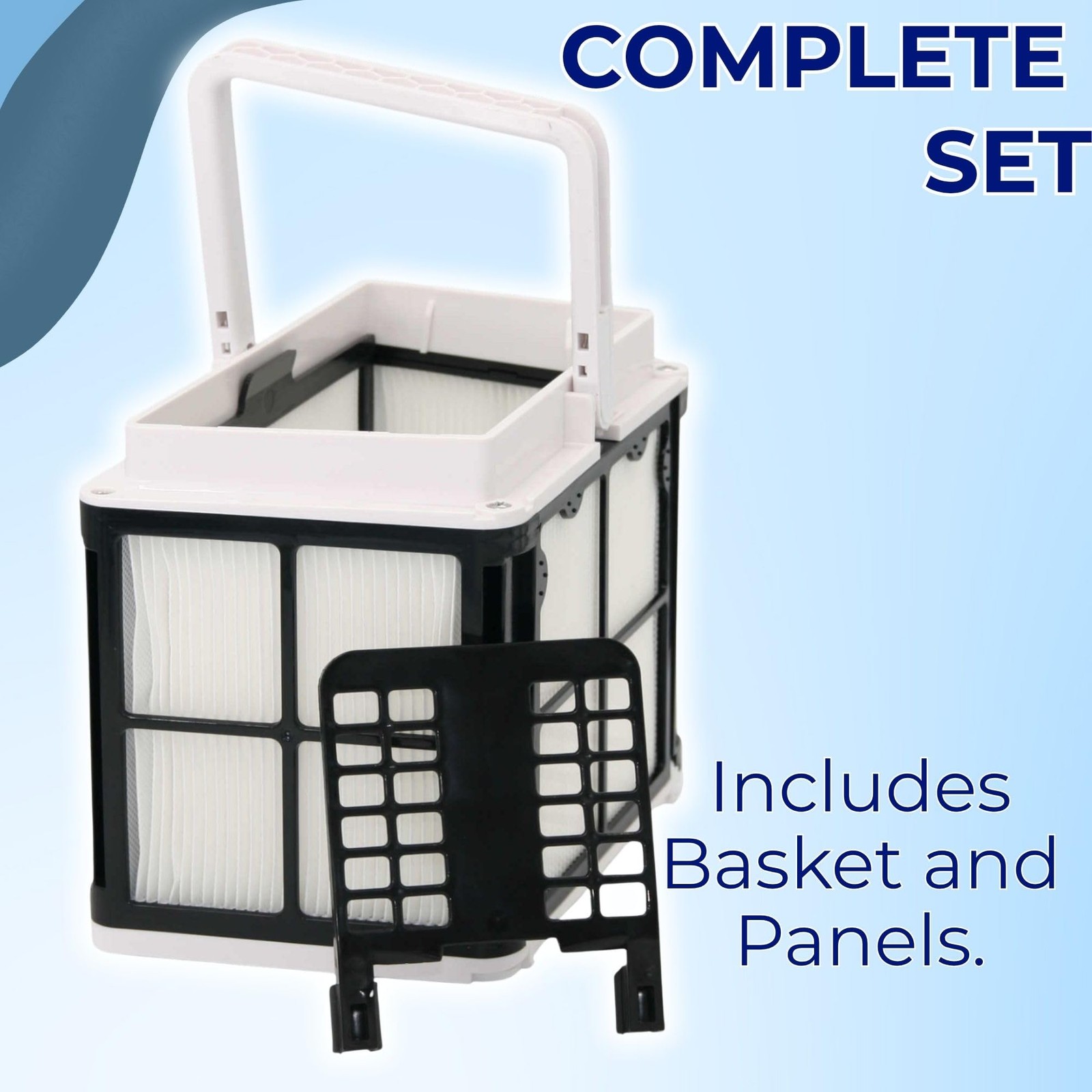 Ganador Pool Cleaner Ultra-Fine Filter Basket w/Panels with Dolphin S50 DB1 E…