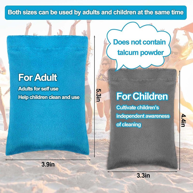 Portable Summer Sand Remover Beach Cleaner for Travel Camping Vacation