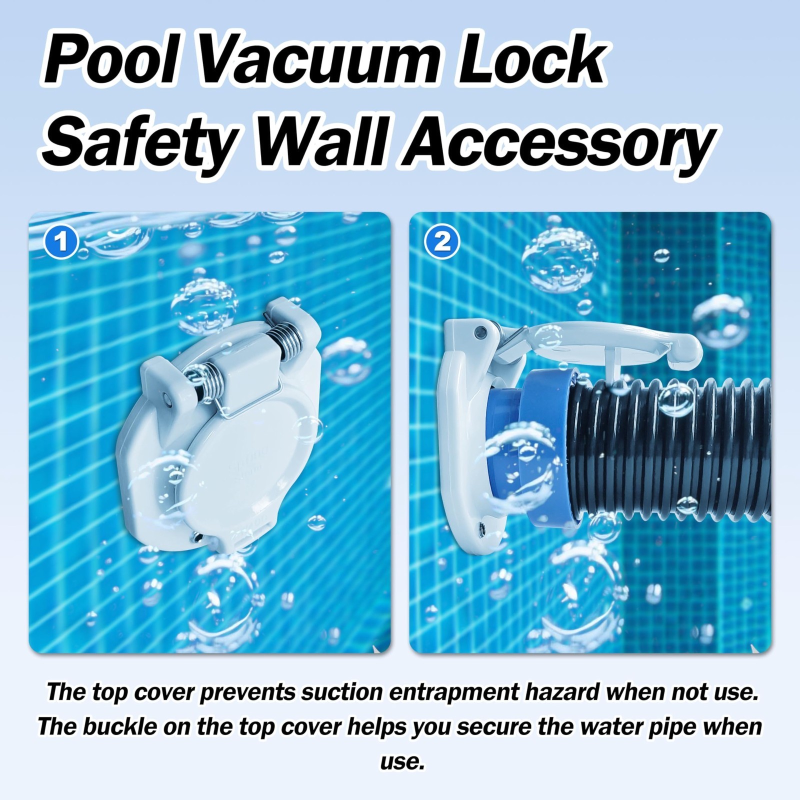 W400BWHP Free Rotating Vacuum Lock Replacement for Suction Pool Cleaners USA New