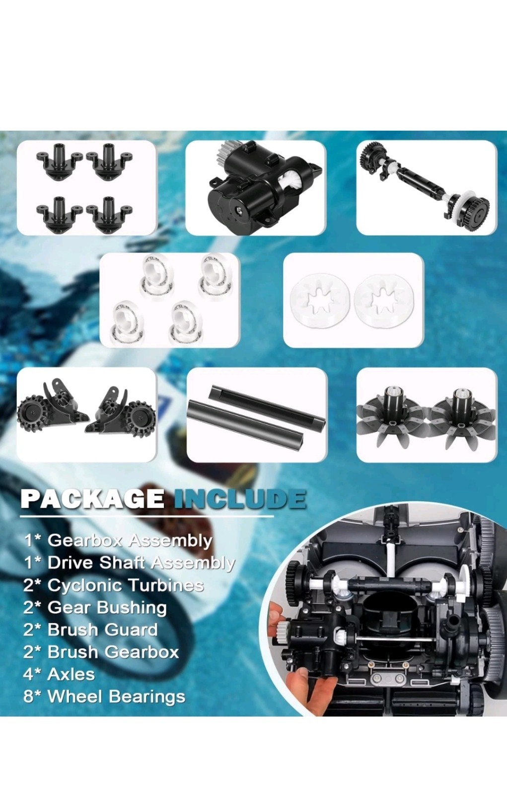 for Polaris Quattro P40 P4000 Factory Tune Up Kit Rebuild Replace Parts R0995100