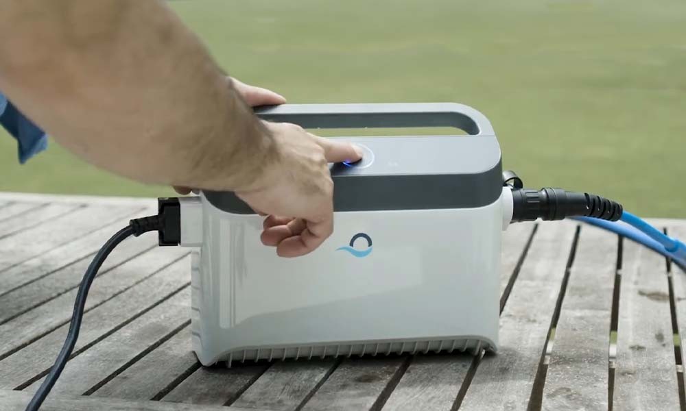 Dolphin Sigma Robotic Pool Cleaner Plastic White Blue