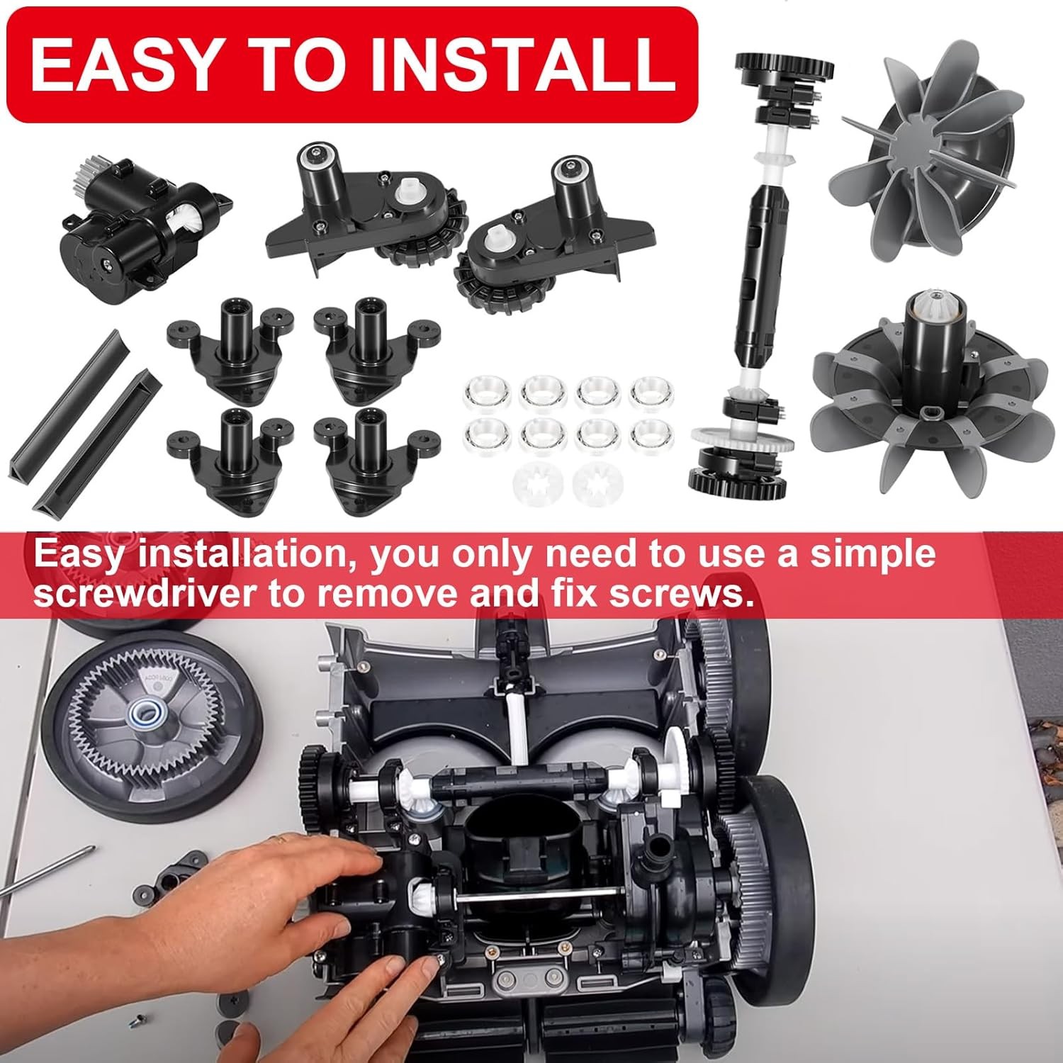 For Polaris Qua*ttro P40 P4000 Pool Cleaner R0995100 Tune Up Kit Rebuild Parts