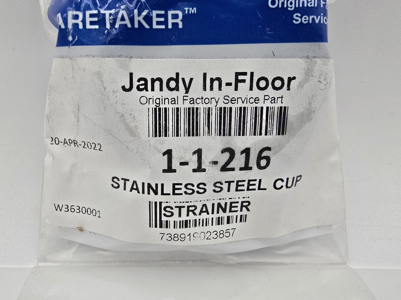 Zodiak Jandy Stainless Steel Cup Strainer Environ Pool Dust & Vac Caretaker