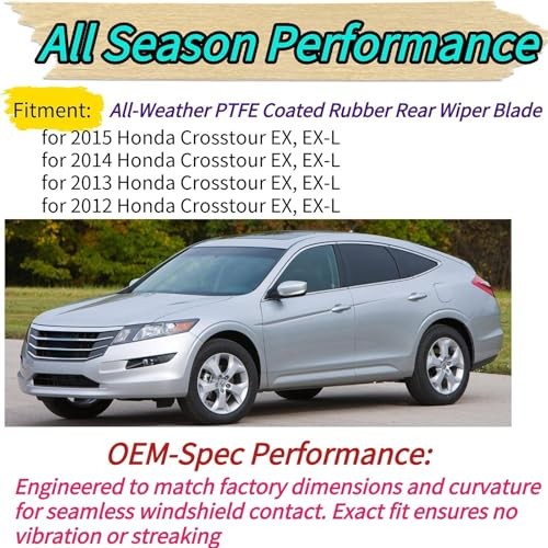 Rear Wiper Blade for Honda Crosstour Hatchback 2012-2015 2014 2013 | Exact Fit