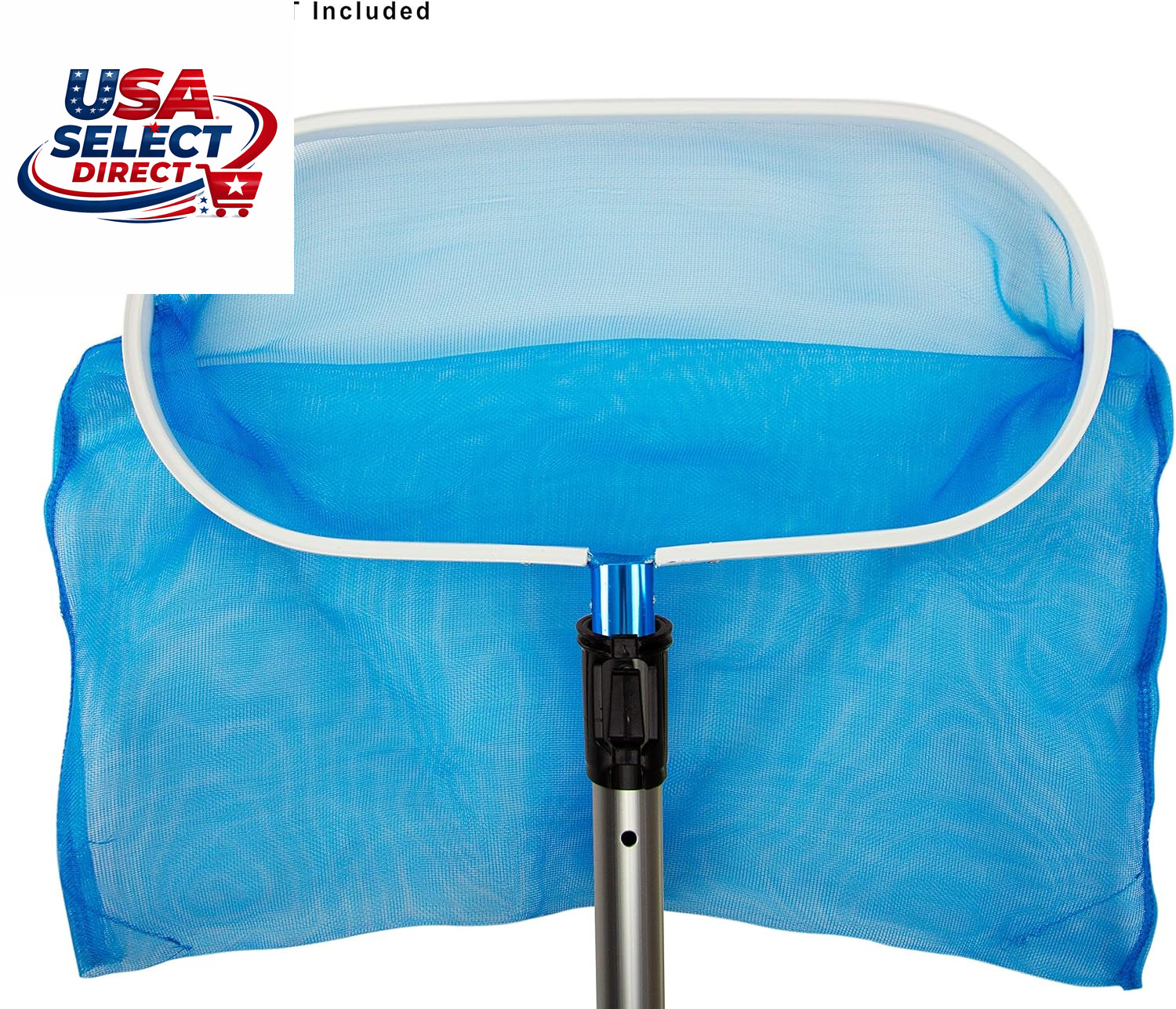 Heavy Duty Deep-Bag Leaf Rake Pool Skimmer with Ultra Fine Mesh