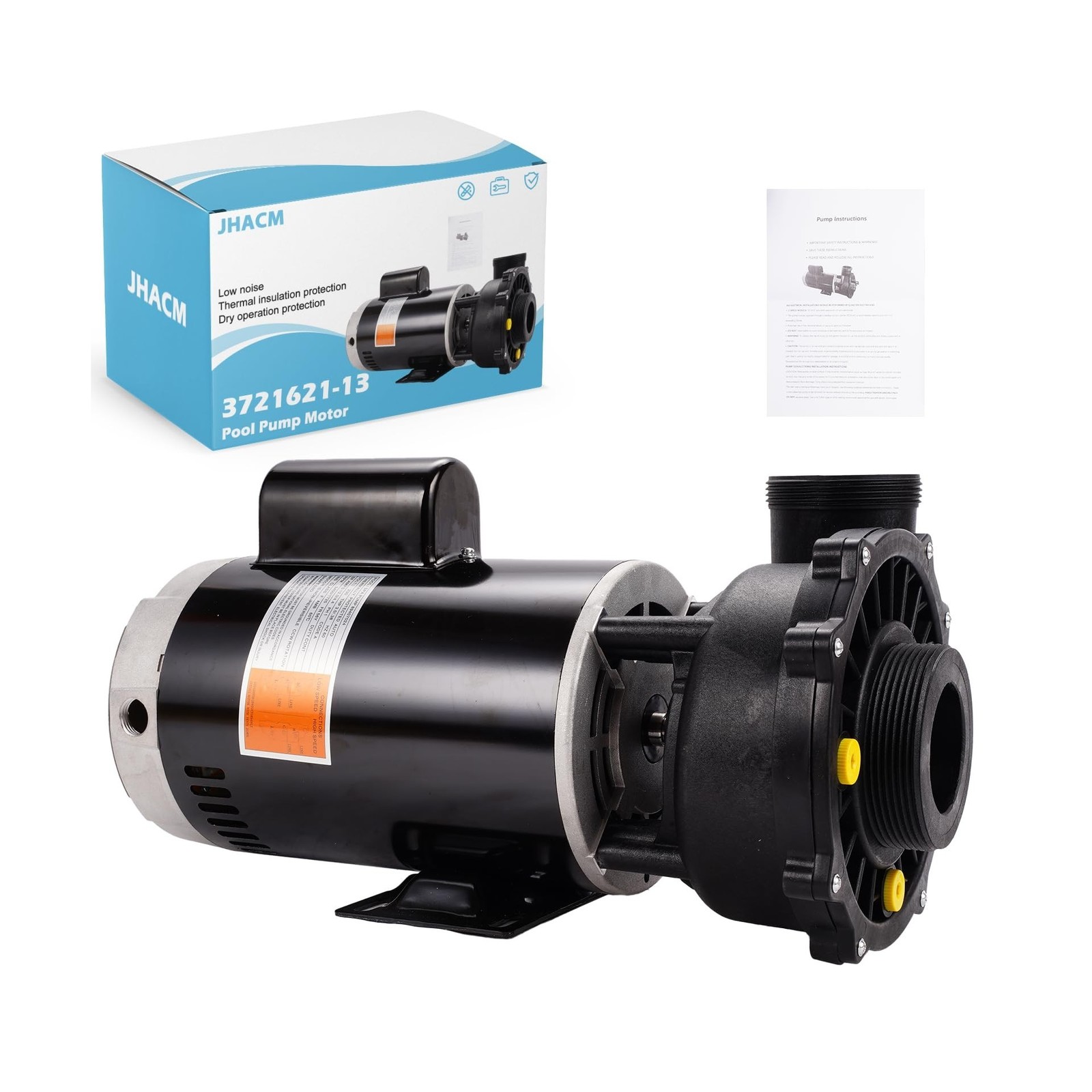 3721621-13 Spa Pump Hot Tub Pump 4 HP 230V 2-Speed Plumbing Executive 56