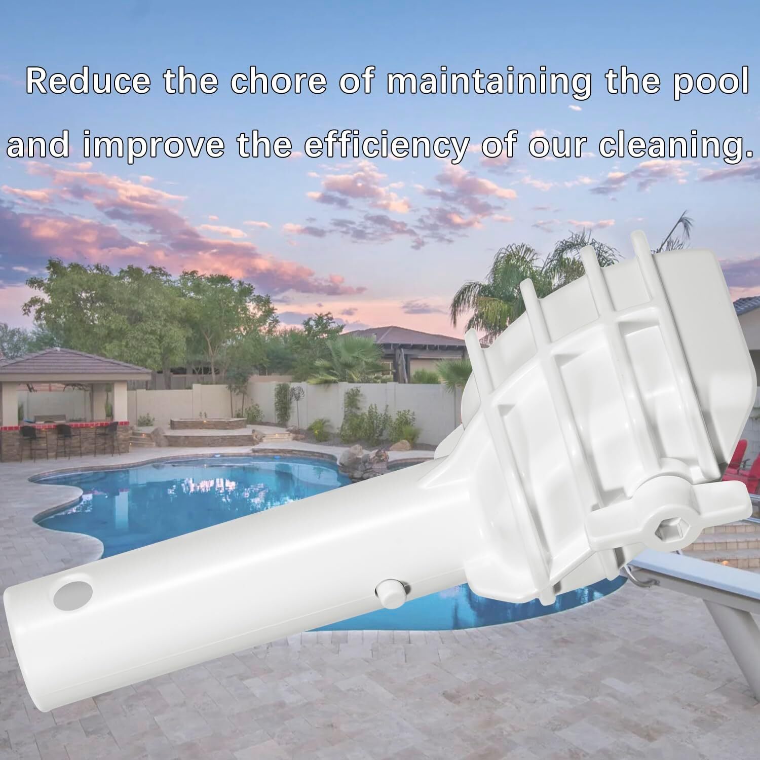 Pool Vacuum Replacement Tablet Tab Holder Pole with EZ-Clip Handle Stain Remover