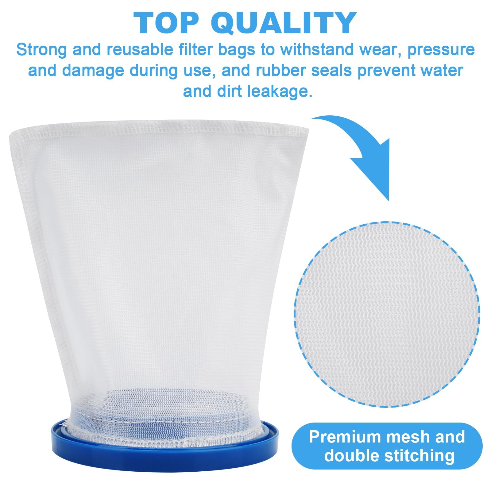 Pool Vacuum Bag (4 Pcs) Fits for Catfish Ultra, iVac 250, iVAC C2, Max, Volt …