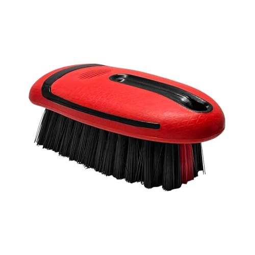 Carpet and Upholstery Cleaning Brush, Car Interior Leather Brush Stiff Red