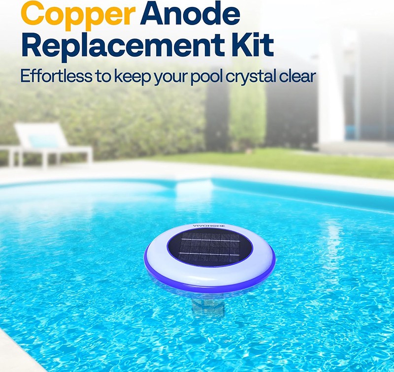 Solar Copper Anode 2 Pack Replacement Kit Fit Most Solar Pool Ionizer Models