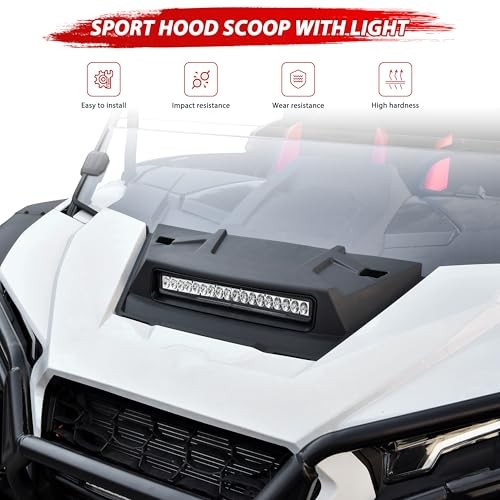 LED Turbo Hood Scoop Compatible with 2024 2025 Polaris RZR XP 1000/ XP 4 1000
